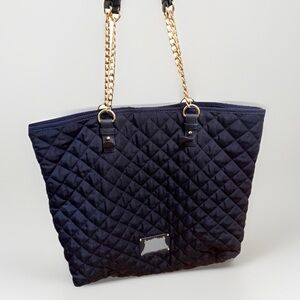 JUICY COUTURE Quilted Navy Blue Shoulder Bag